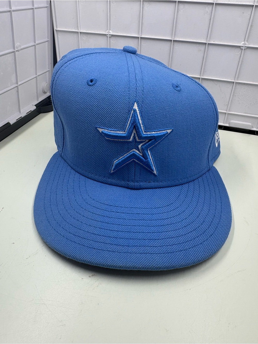 New Era Dallas Cowboys blue cap with white star logo, size 7 3/8